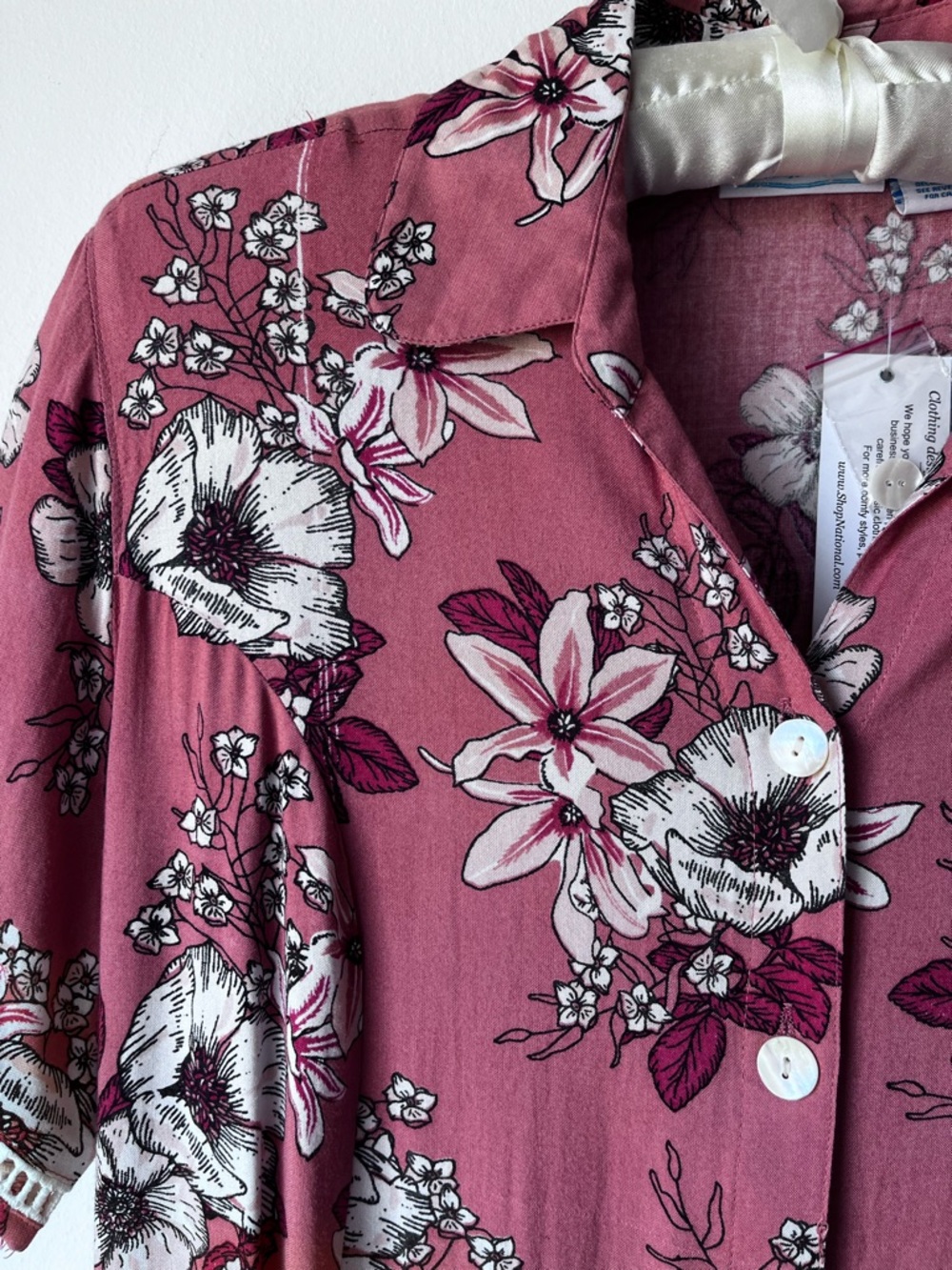 NWT Lightweight Floral Print Midi Dress Sz L - Picture 2 of 13